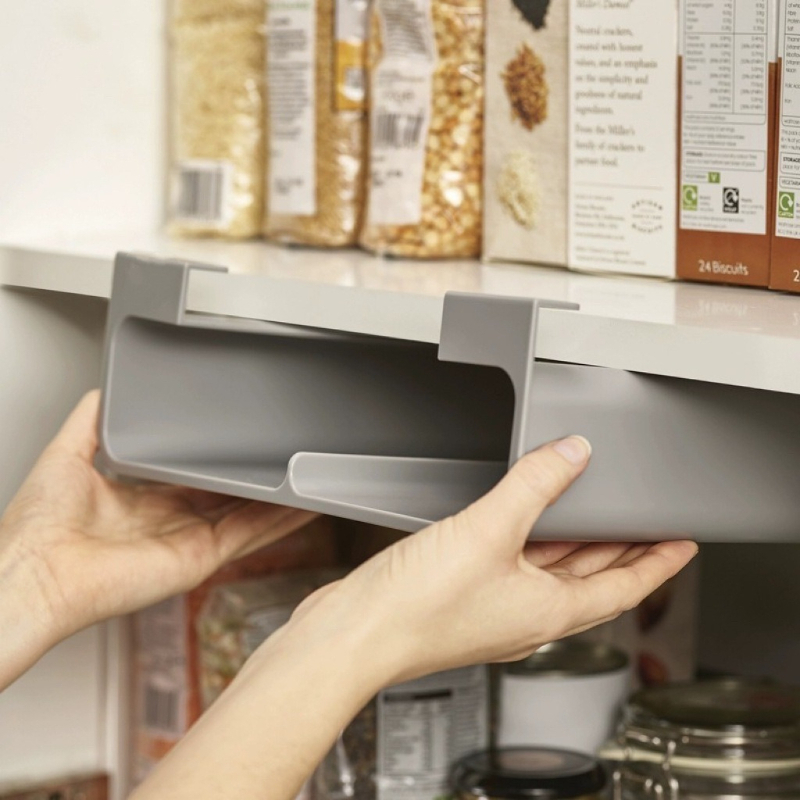 Kitchen Appliances Cabinet - رف تخزين غشاء الطعام اللاصق المثبت