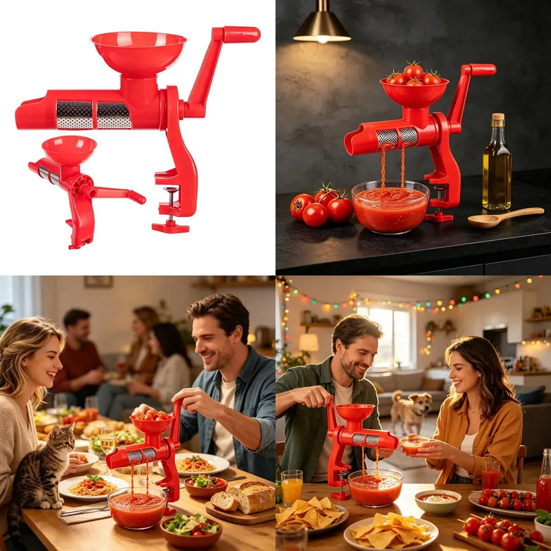 Juicer - عصارة طماطم يدوية مع فلتر، أداة