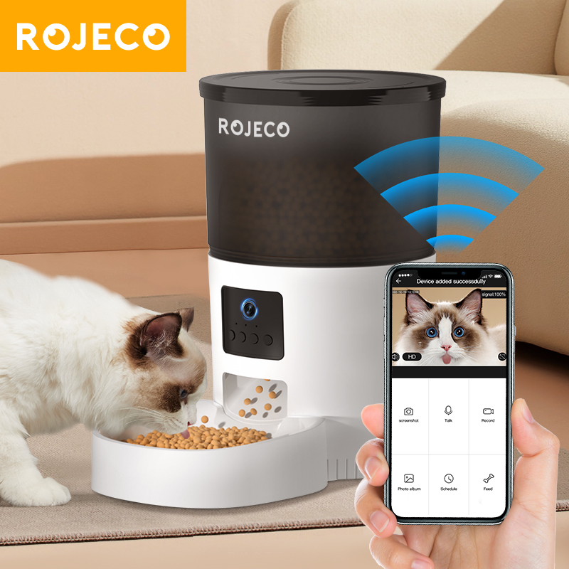 Kitchen Appliances Video - ROJECO التلقائي القط المغذية مع كاميرا