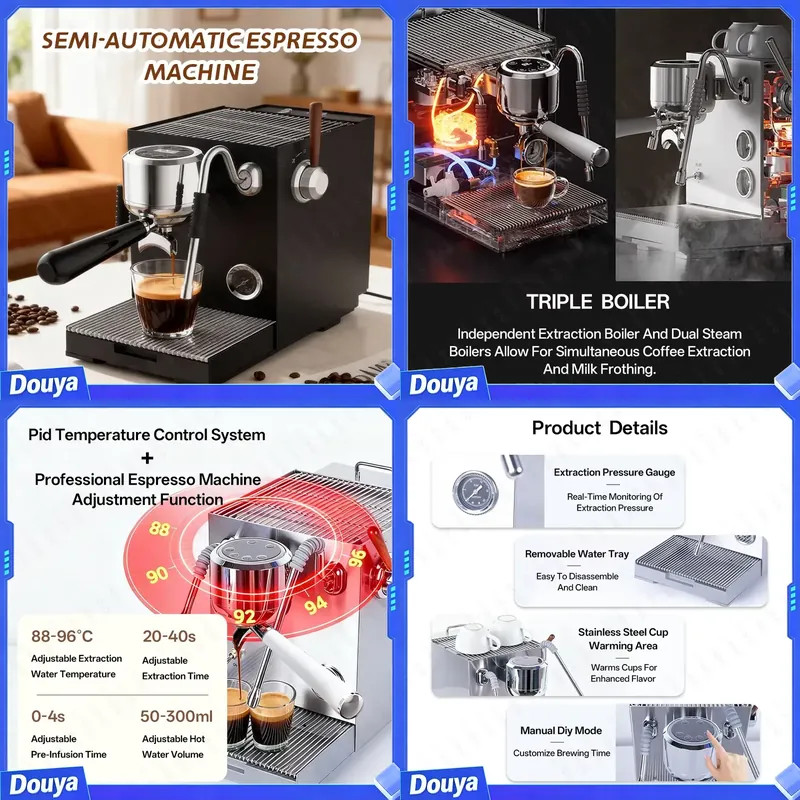 Coffee Maker - ماكينة إسبريسو شبه أوتوماتيكية CAFOVO E120