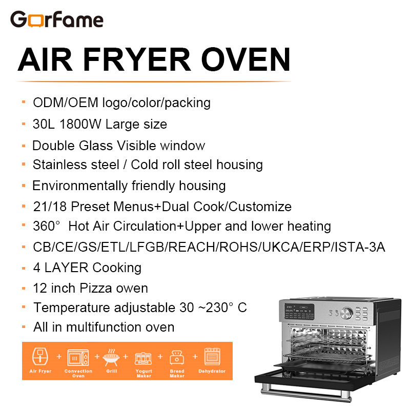 فرن هوائي كبير الحجم بسعة 30 ل - مراجعة Air Fryer وسعره