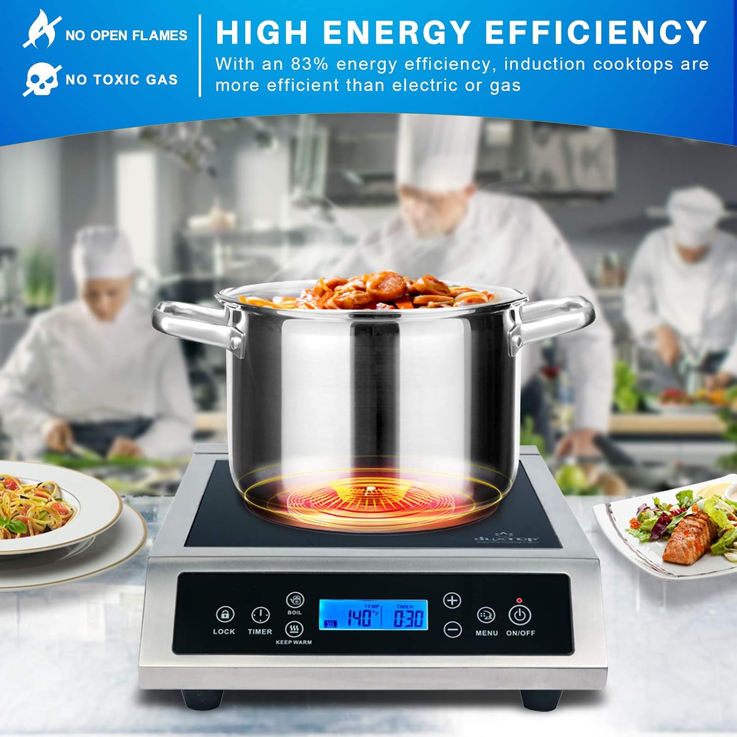 موقد حثي كهرومغناطيسي محمول اح - مراجعة Induction Cooktop Portable وسعره