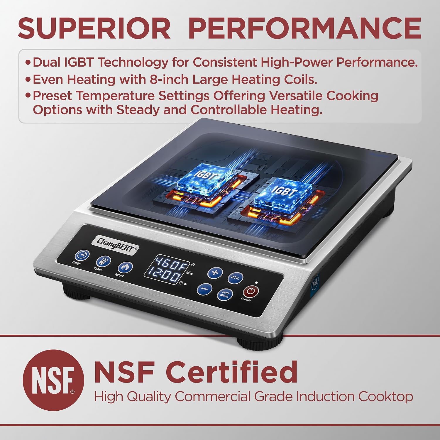 موقد حثي كهرومغناطيسي محمول، ن - مراجعة Induction Cooktop Portable وسعره