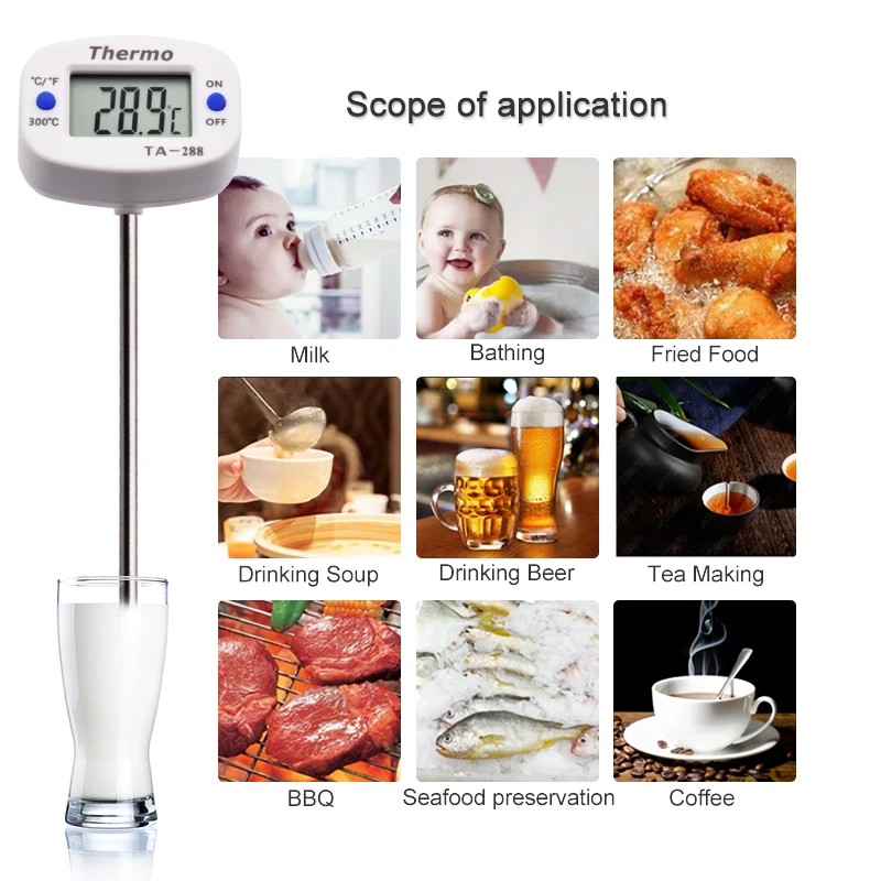 TA288 LCD ميزان حرارة الطعام ا - مراجعة Kitchen Appliances Video وسعره