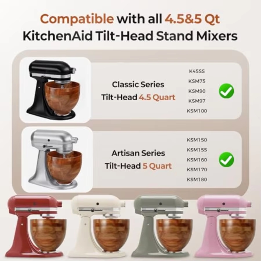 وعاء خلط لخلاط الطعام المنزلي: - مراجعة Stand Mixer وسعره
